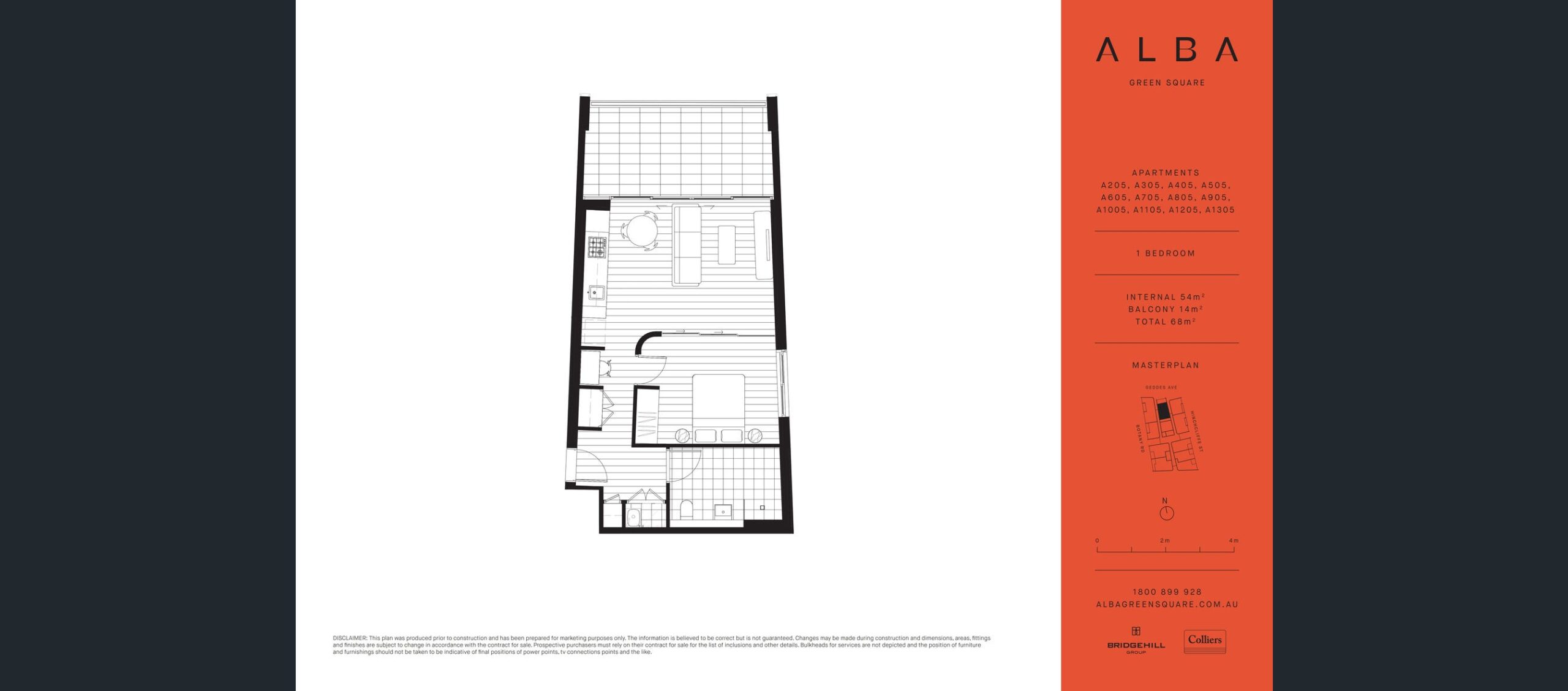 Mặt bằng căn hộ điển hình 1PN