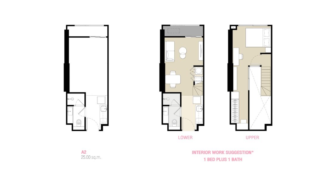 Mặt bằng căn hộ 1PN