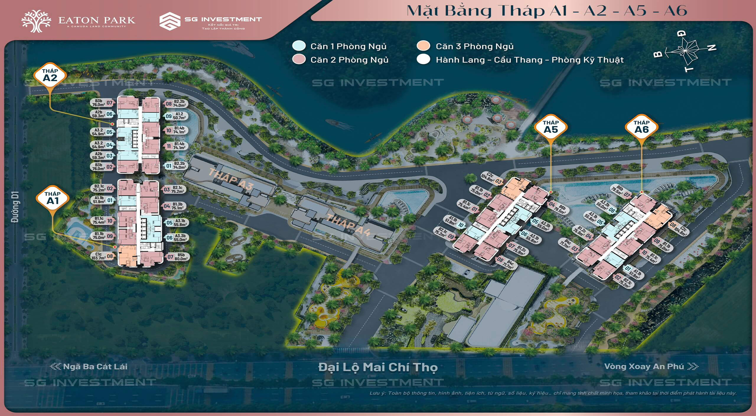 Mặt bằng tổng thể dự án Eaton Park