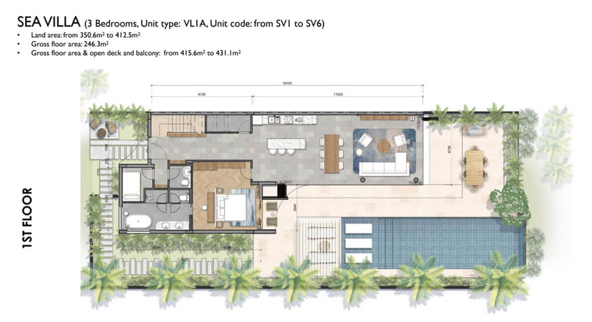 Mặt bằng điển hình Sea Villa