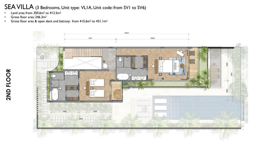 Mặt bằng điển hình Sea Villa