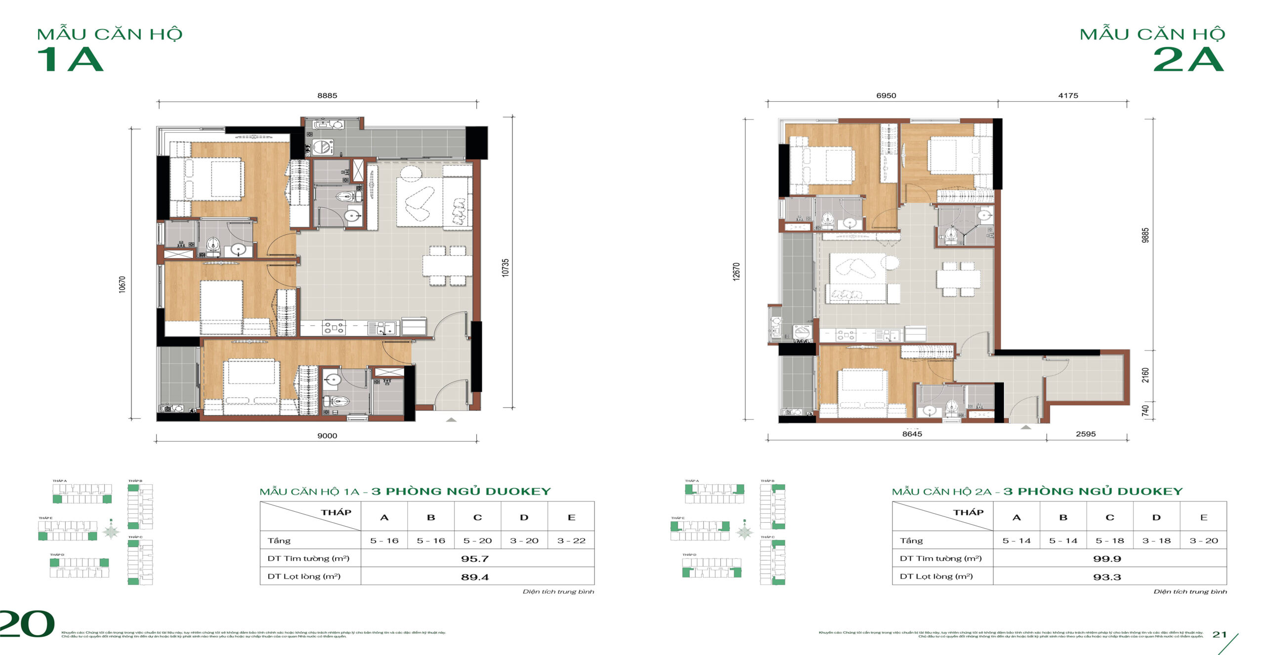 Mặt bằng căn hộ 3PN MT Eastmark City