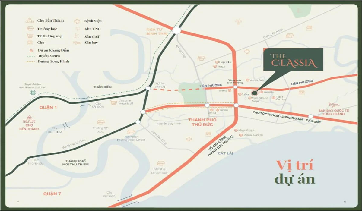 Vị trí The Classia