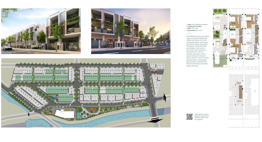 Mặt bằng Courtyard Townhouses