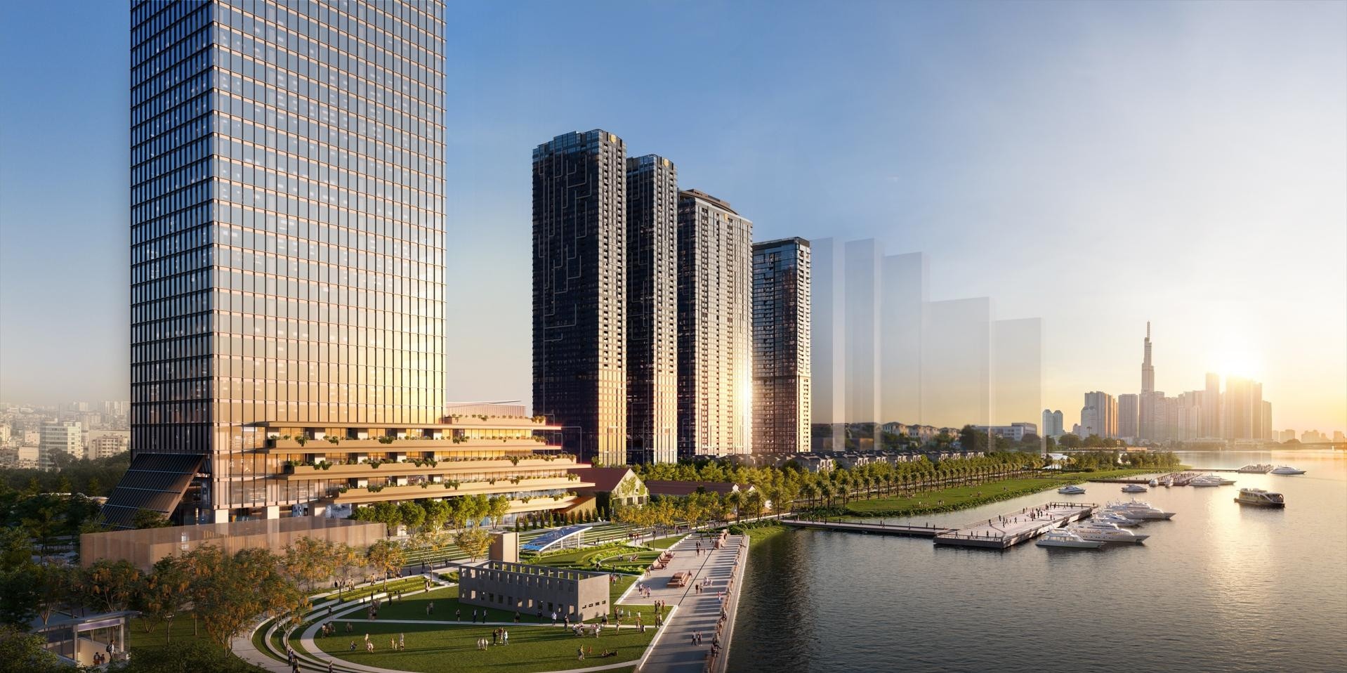 Quảng trường ven sông tầm vóc quốc tế