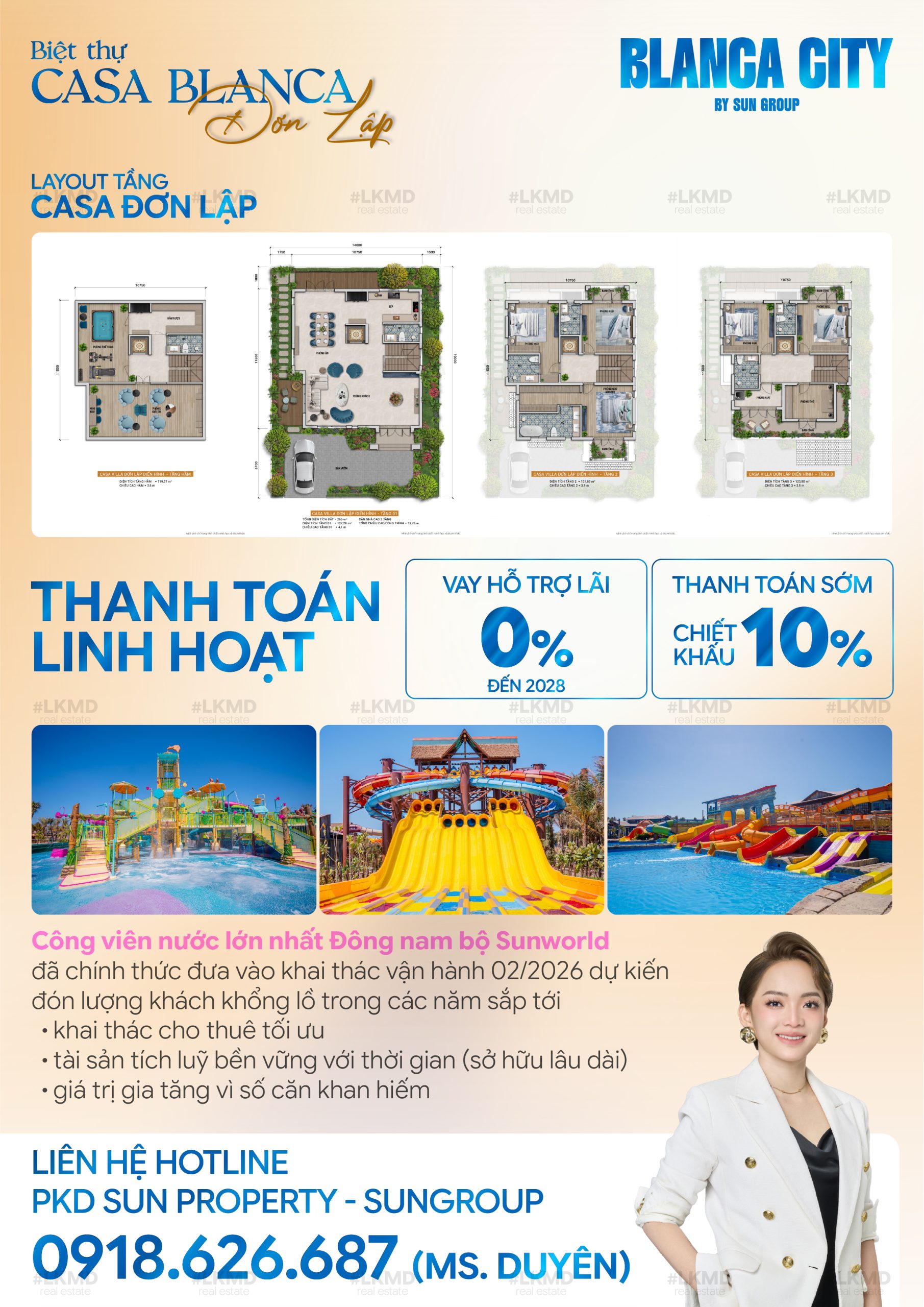 biệt thự đơn lập CASA Blanca 