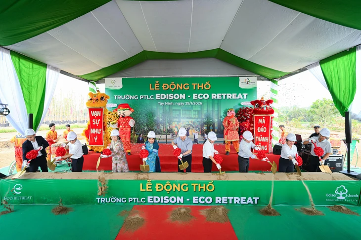 Động thổ trường liên cấp Edison Eco Retreat quy mô 3.600 học sinh